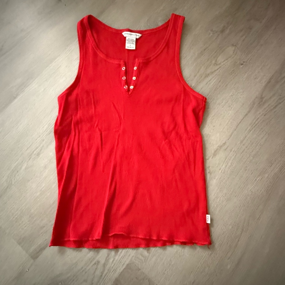 Abercrombie Red Tank Top